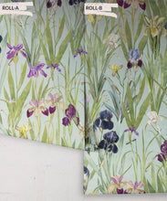 Load image into Gallery viewer, Iris Wallpaper • Blue • Rolls