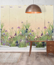 Load image into Gallery viewer, Iris Garden Mural • Pink • Panels