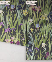 Load image into Gallery viewer, Iris Wallpaper • Navy • Rolls