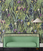 Load image into Gallery viewer, Iris Wallpaper • Navy • Insitu