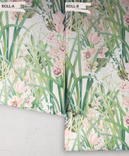 Load image into Gallery viewer, Garden Orchids Wallpaper • Beige • Rolls