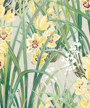 Load image into Gallery viewer, Garden Orchids Wallpaper • Yellow • Swatch