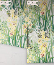 Load image into Gallery viewer, Garden Orchids Wallpaper • Yellow • Rolls