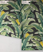 Load image into Gallery viewer, The Great Shalimar • Banana Leaf Wallpaper • Charcoal • Rolls