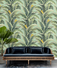 Load image into Gallery viewer, The Great Shalimar • Banana Leaf Wallpaper • Green • Insitu