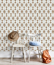 Load image into Gallery viewer, Great Jones Wallpaper • Dianne Bergeron • Chestnut • Insitu