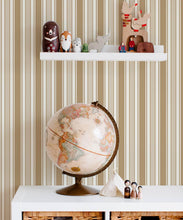 Load image into Gallery viewer, Maynard Wallpaper • Dianne Bergeron • Stripe Wallpaper • Camel • Insitu