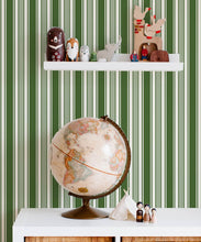 Load image into Gallery viewer, Maynard Wallpaper • Dianne Bergeron • Stripe Wallpaper • Olive • Insitiu