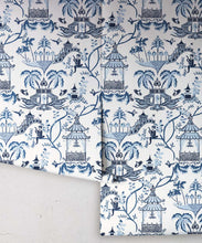 Load image into Gallery viewer, Mulberry Wallpaper • Dianne Bergeron • Indigo • Rolls
