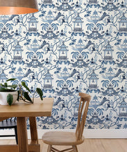 Load image into Gallery viewer, Mulberry Wallpaper • Dianne Bergeron • Indigo • Insitu