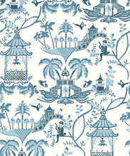 Load image into Gallery viewer, Mulberry Wallpaper • Dianne Bergeron • Prussian Blue • Swatch