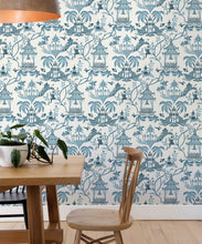 Load image into Gallery viewer, Mulberry Wallpaper • Dianne Bergeron • Prussian Blue • Insitu