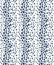 Load image into Gallery viewer, Park Avenue Wallpaper • Dianne Bergeron • Animal Print Wallpaper • Animal Spots Wallpaper • Indigo • Swatch
