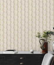 Load image into Gallery viewer, Park Avenue Petite Wallpaper • Dianne Bergeron • Animal Print Wallpaper • Animal Spots Wallpaper • Camel • Insitu