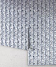 Load image into Gallery viewer, Park Avenue Petite Wallpaper • Dianne Bergeron • Animal Print Wallpaper • Animal Spots Wallpaper • Indigo • Rolls