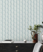 Load image into Gallery viewer, Park Avenue Petite Wallpaper • Dianne Bergeron • Animal Print Wallpaper • Animal Spots Wallpaper • Sea Glass • Insitu