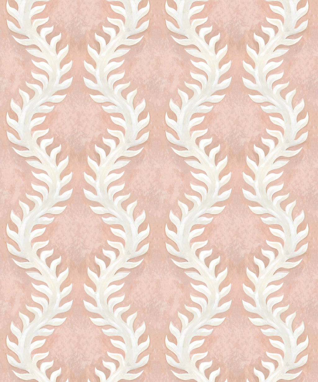 Fern Wallpaper • Pink Wallpaper • Swatch