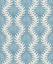 Load image into Gallery viewer, Fern Wallpaper • Blue Wallpaper • Swatch