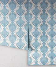 Load image into Gallery viewer, Fern Wallpaper • Blue Wallpaper • Rolls