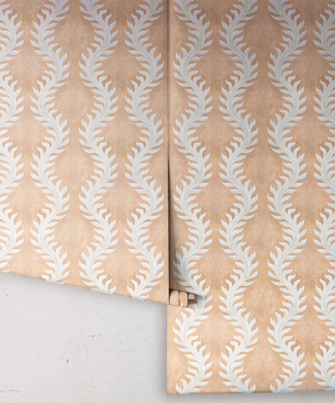Fern Wallpaper • Salmon Wallpaper • Rolls