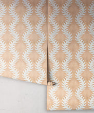 Load image into Gallery viewer, Fern Wallpaper • Salmon Wallpaper • Rolls