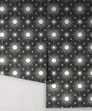 Load image into Gallery viewer, Sun Light Star Bright Wallpaper • Charcoal • Rolls