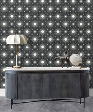 Load image into Gallery viewer, Sun Light Star Bright Wallpaper • Charcoal • Insitu