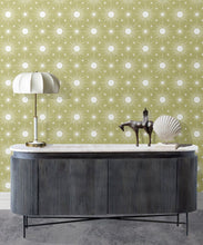Load image into Gallery viewer, Sun Light Star Bright Wallpaper • Chartreuse • Insitu