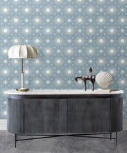 Load image into Gallery viewer, Sun Light Star Bright Wallpaper • French Blue• Insitu