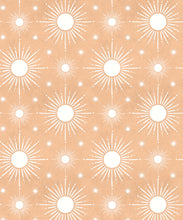 Load image into Gallery viewer, Sun Light Star Bright Wallpaper • Salmon• Swatch