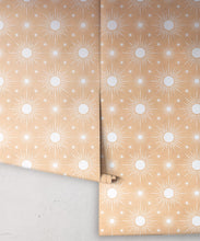Load image into Gallery viewer, Sun Light Star Bright Wallpaper • Salmon• Rolls