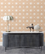 Load image into Gallery viewer, Sun Light Star Bright Wallpaper • Salmon• Insitu
