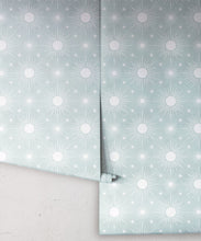 Load image into Gallery viewer, Sun Light Star Bright Wallpaper • Sea Spray • Rolls