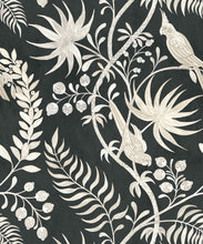 Load image into Gallery viewer, Tropicana Wallpaper • Charcoal • Swatch