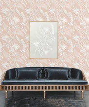 Load image into Gallery viewer, Tropicana Wallpaper • Dusty Pink • Insitu