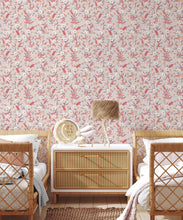 Load image into Gallery viewer, Bottlebrush Wallpaper • Grandmillenial Wallpaper • Brush Bone • Insitu
