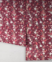 Load image into Gallery viewer, Bottlebrush Wallpaper • Grandmillenial Wallpaper • Maroon • Rolls