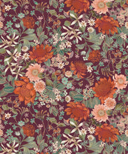 Load image into Gallery viewer, Bouquet Wallpaper • Eloise Short • Vintage Floral Wallpaper • Granny Chic Wallpaper • Grandmillennial Style Wallpaper • Mulberry • Swatch