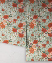 Load image into Gallery viewer, Bouquet Wallpaper • Eloise Short • Vintage Floral Wallpaper • Granny Chic Wallpaper • Grandmillennial Style Wallpaper • Pistachio • Rolls