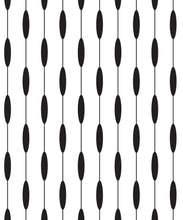 Load image into Gallery viewer, Bowline Wallpaper • Geometric Wallpaper • Striped Wallpaper • Black &amp; White Wallpaper • Swatch