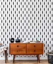 Load image into Gallery viewer, Bowline Wallpaper • Geometric Wallpaper • Striped Wallpaper • Black &amp; White Wallpaper • Insitu