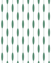 Load image into Gallery viewer, Bowline Wallpaper • Geometric Wallpaper • Striped Wallpaper • Green Wallpaper • Swatch