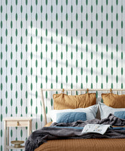 Load image into Gallery viewer, Bowline Wallpaper • Geometric Wallpaper • Striped Wallpaper • Green Wallpaper • Insitu