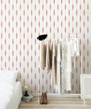 Load image into Gallery viewer, Bowline Wallpaper • Geometric Wallpaper • Striped Wallpaper • Pink Wallpaper • Insitu