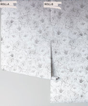 Load image into Gallery viewer, Peonies &amp; Anemones • White Floral Wallpaper