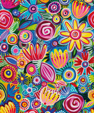 Load image into Gallery viewer, Colour Collaboration Wallpaper • Colorful bright Flower Wallpaper • Swatch