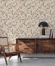 Load image into Gallery viewer, County Flowers Wallpaper • Eloise Short • Vintage Floral Wallpaper • Granny Chic Wallpaper • Grandmillennial Style Wallpaper • Neutral • Insitu