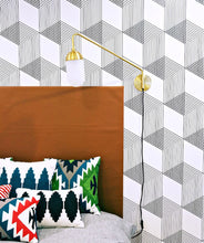 Load image into Gallery viewer, Origami Wallpaper Black