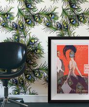 Load image into Gallery viewer, Peacock Feather Wallpaper • Ruffled Feathers • Milton &amp; King USA