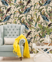 Load image into Gallery viewer, Ornithology is a bird and branch wallpaper